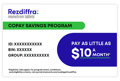 Rezdiffra Copay Savings Card